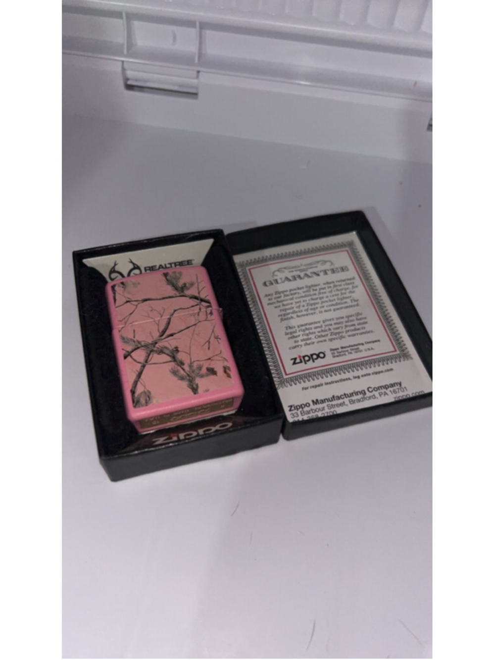 Unisex Zippo Realtree Pink Camo Lighter One Size Pink Brown